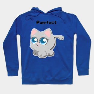 Purrfect Kitten Design Hoodie